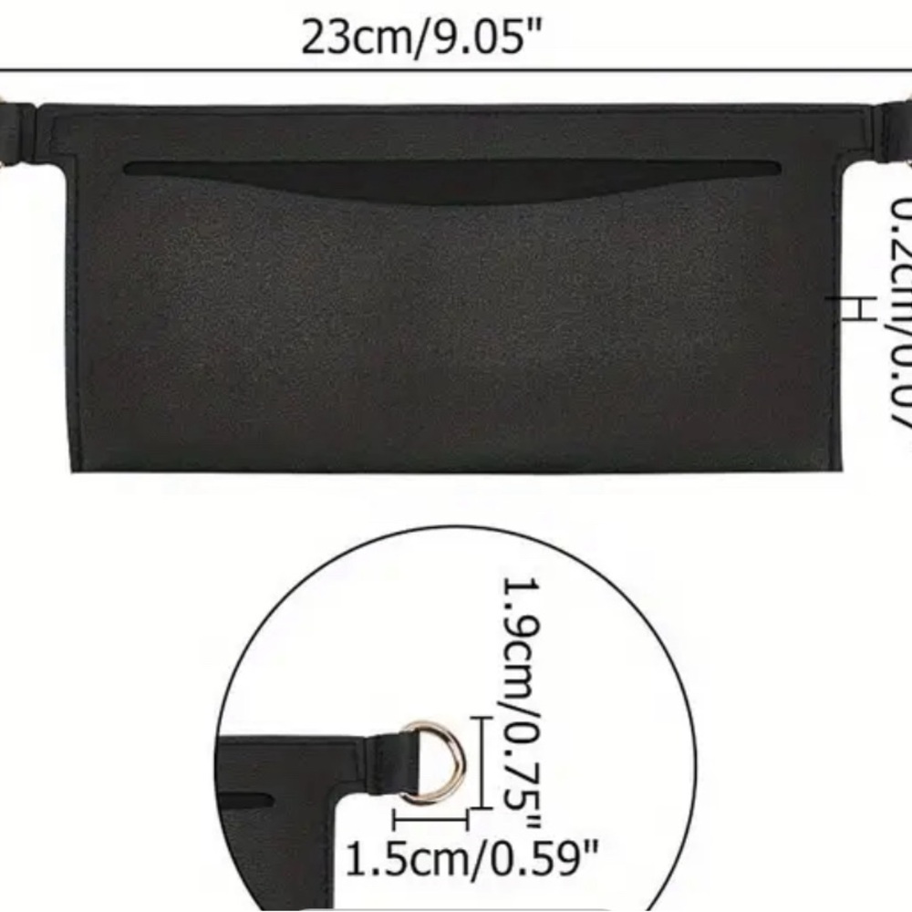 Premium PU Leather Bag Organizer Insert